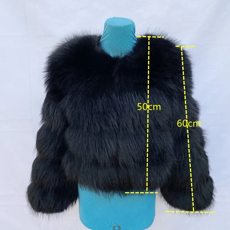 Real Natural Raccoon Jacket Women's Fashion Coats Real Fur Coat Round Neck Warm Thick Hoodie Detachable New Style