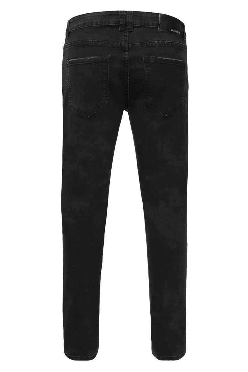 Rip & Repair Denim Jeans - Black