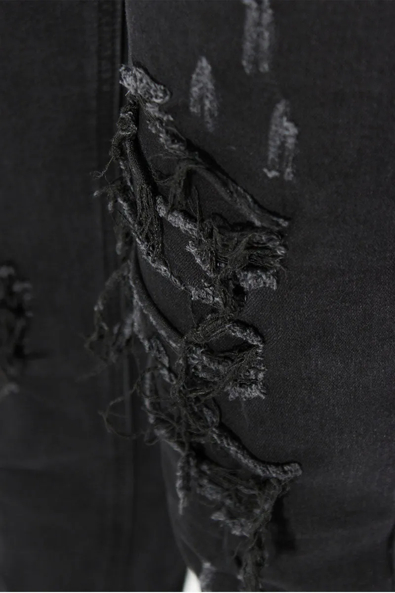 Rip & Repair Denim Jeans - Black
