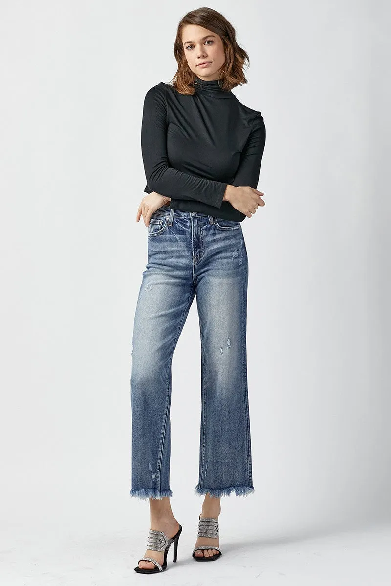 Risen Jeans - High Rise Straight Jeans - RDP5116