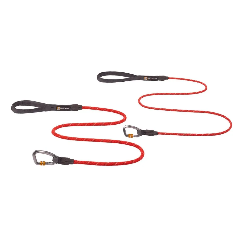 Ruffwear Knot-A-Leash Reflective Rope Dog Leash (Red Sumac)