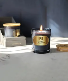 Rune Lavandula Scented Candle | Burning Time up to 45-50 Hrs | Made with 100% Natural Soy Wax | Eco-Friendly | Best for Home Decor and Gifts