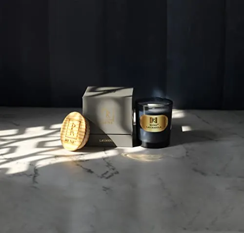Rune Lavandula Scented Candle | Burning Time up to 45-50 Hrs | Made with 100% Natural Soy Wax | Eco-Friendly | Best for Home Decor and Gifts