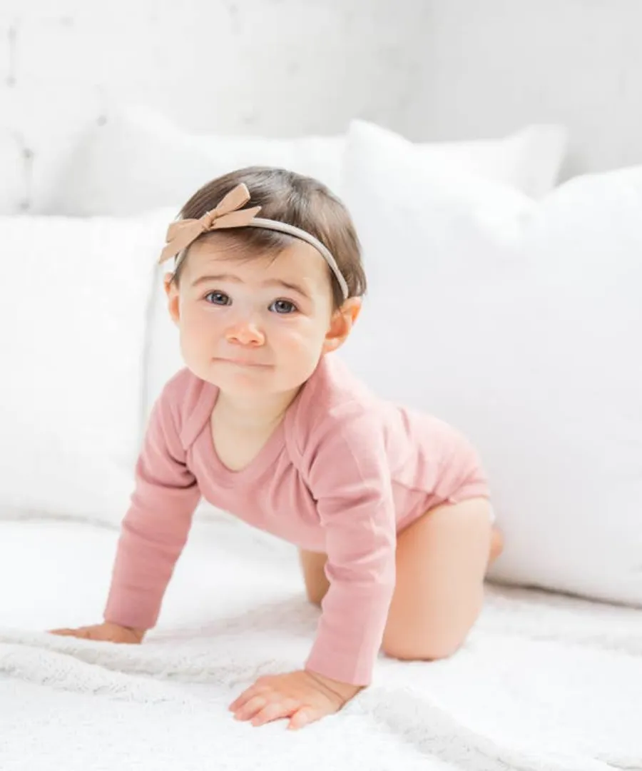 Sage Green Organic Long-Sleeved Body Suit