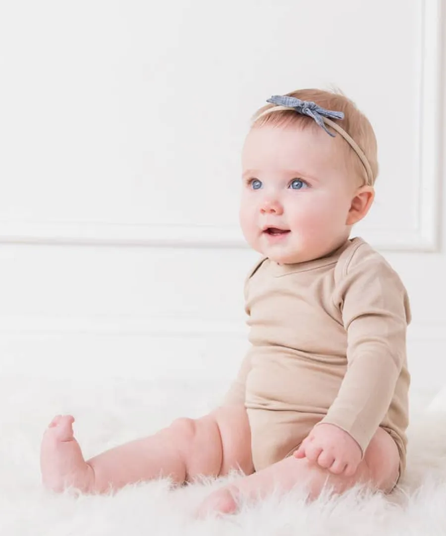 Sage Green Organic Long-Sleeved Body Suit