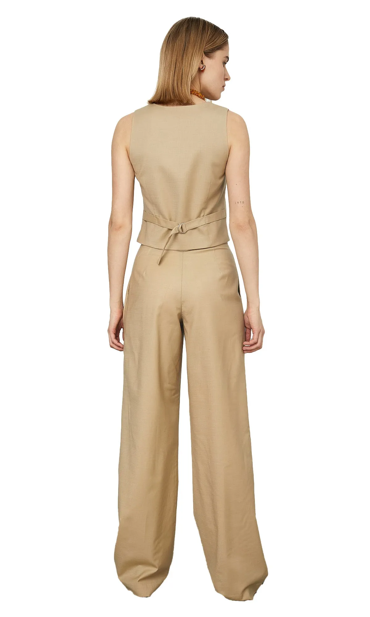 SAND WOOL VEST