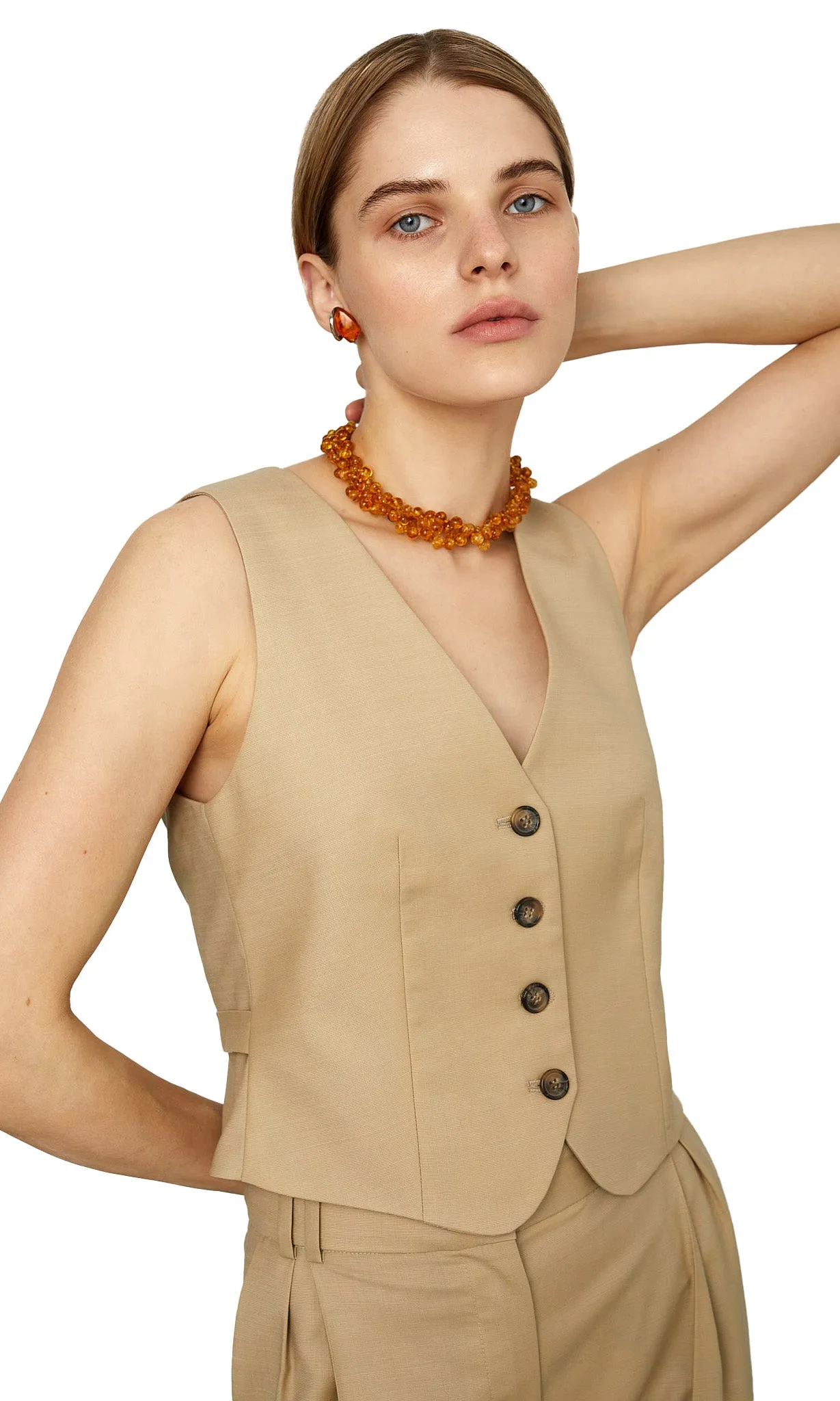 SAND WOOL VEST