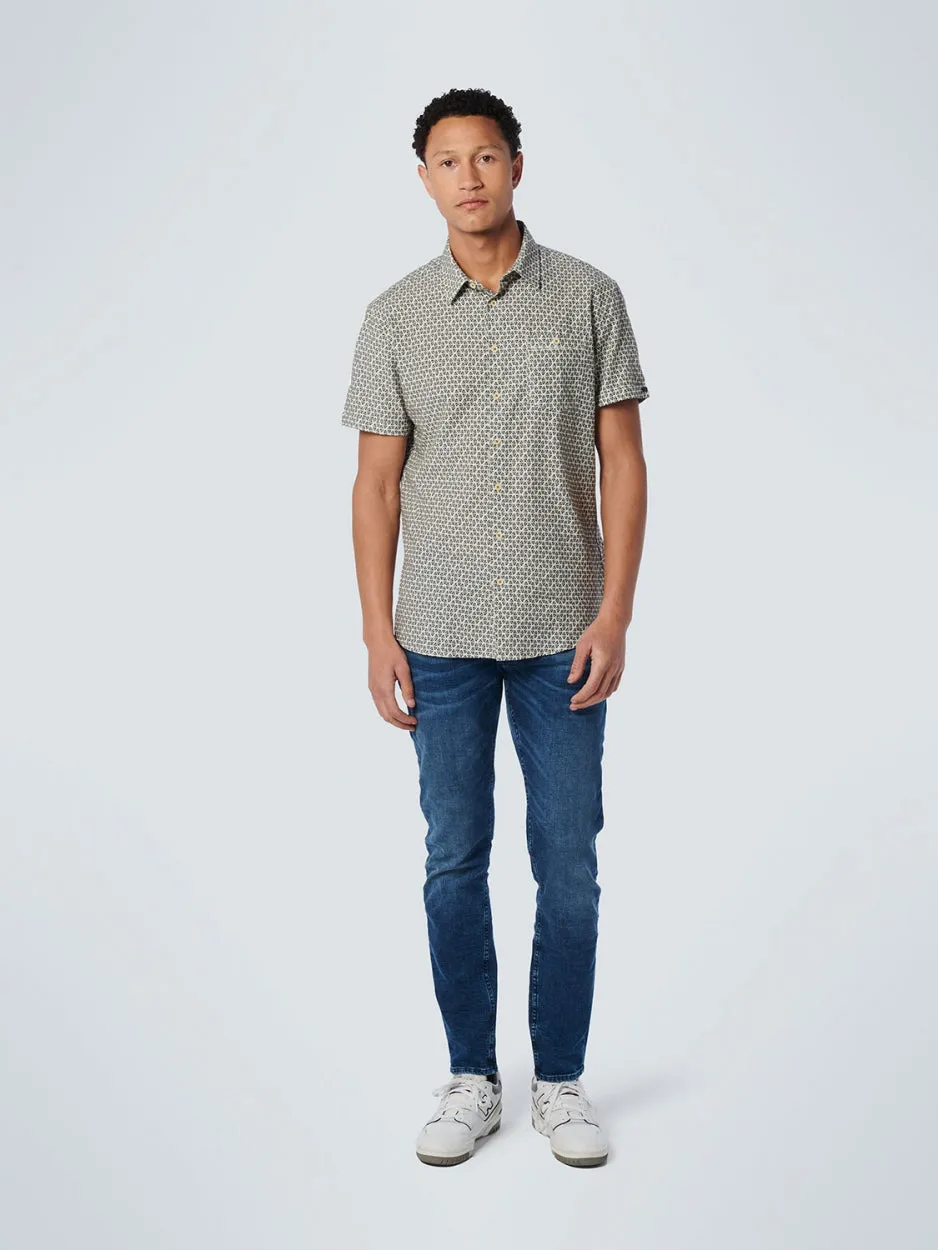 Shirt Short Sleeve Allover Printed | Offwhite