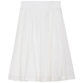 skirt pleated - white