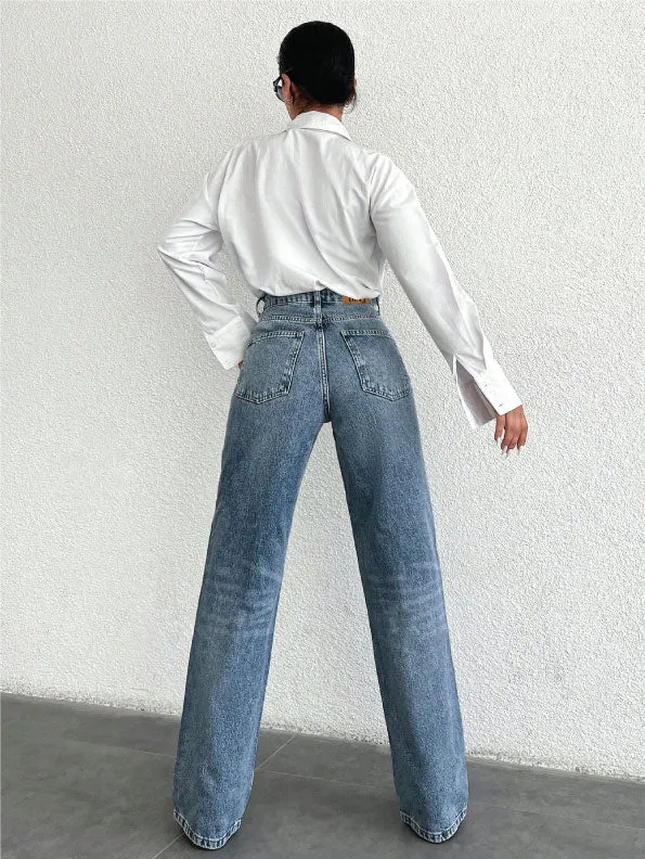 Sleek Tailored Straight Fit Jeans