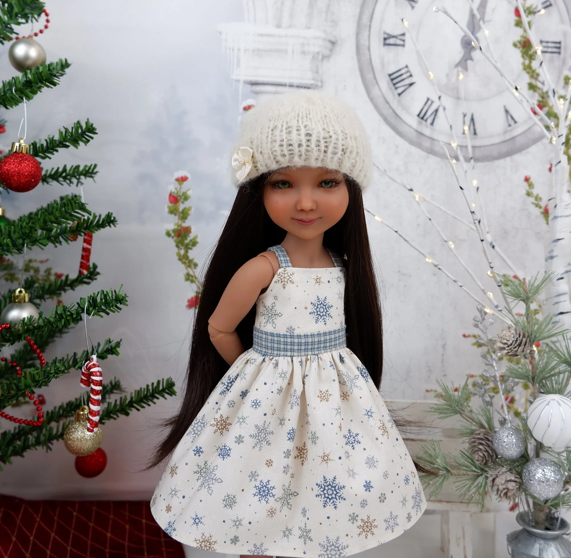 Snowfall - dress and sweater set with shoes for Ruby Red Fashion Friends doll