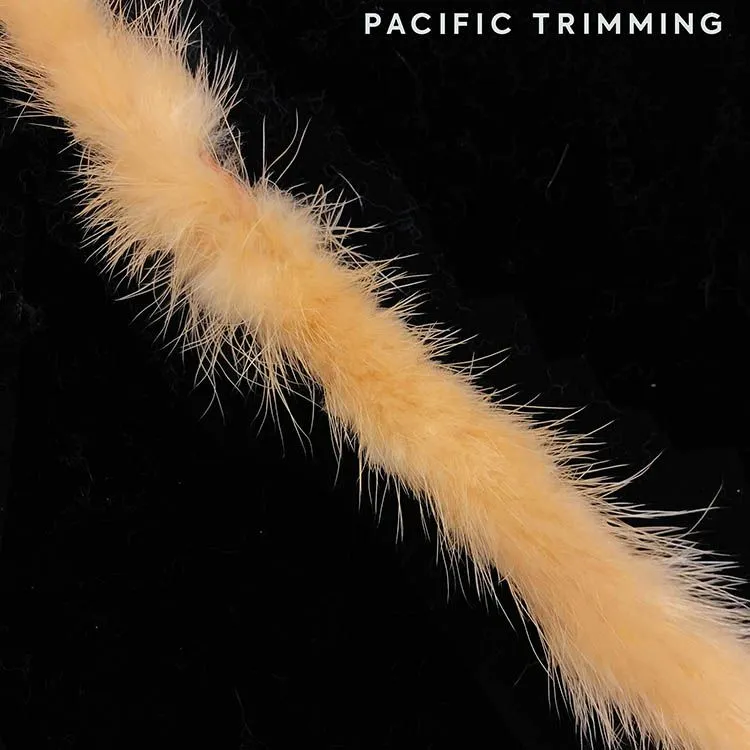 Soft Mink Fur Trims in Multiple Colors