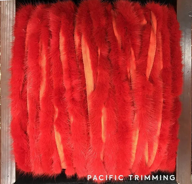 Soft Mink Fur Trims in Multiple Colors