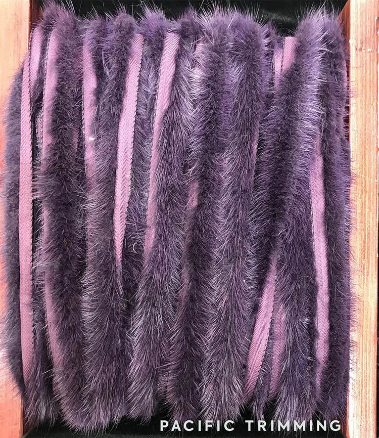 Soft Mink Fur Trims in Multiple Colors