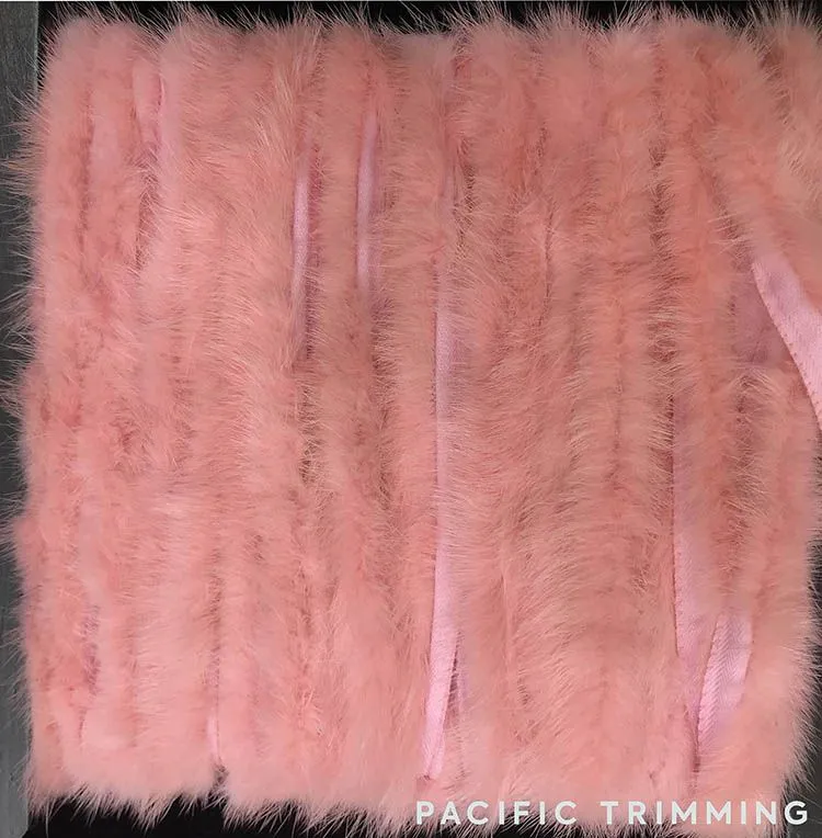 Soft Mink Fur Trims in Multiple Colors