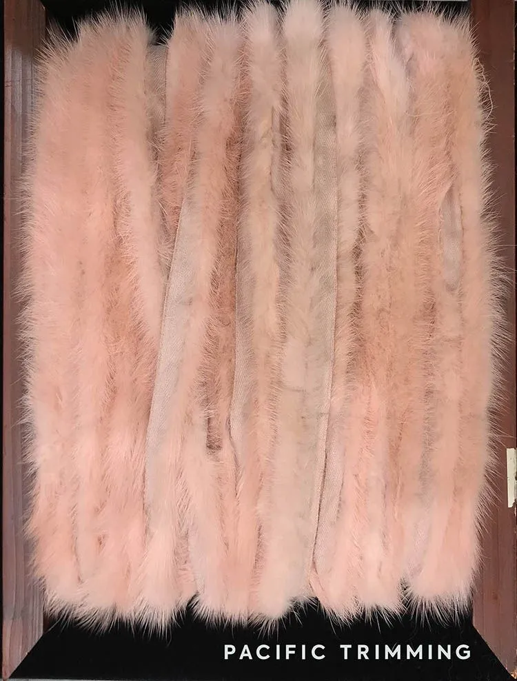 Soft Mink Fur Trims in Multiple Colors
