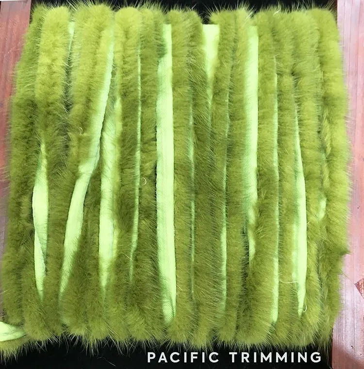 Soft Mink Fur Trims in Multiple Colors