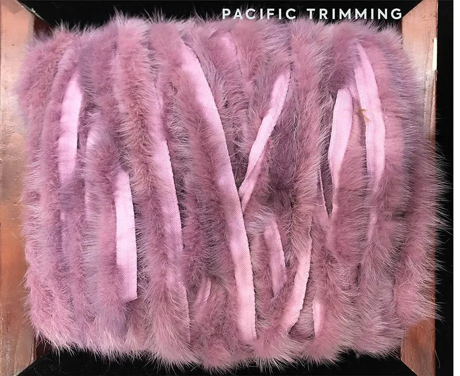 Soft Mink Fur Trims in Multiple Colors