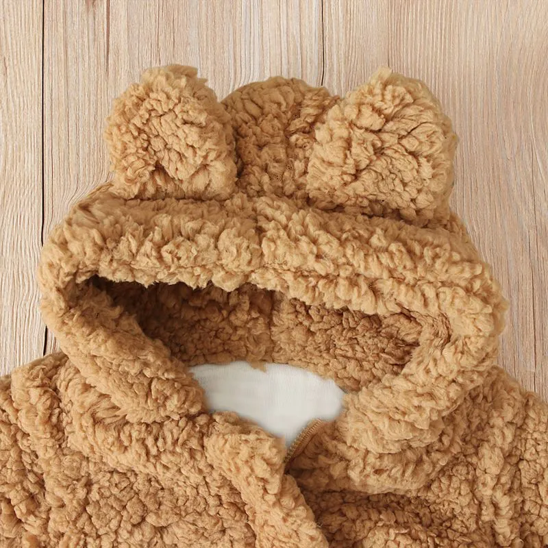 Soft Plush Bear Coat