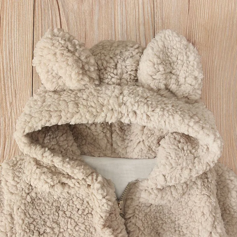 Soft Plush Bear Coat