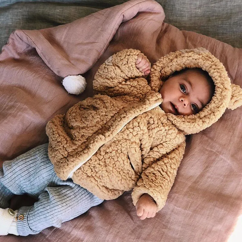 Soft Plush Bear Coat