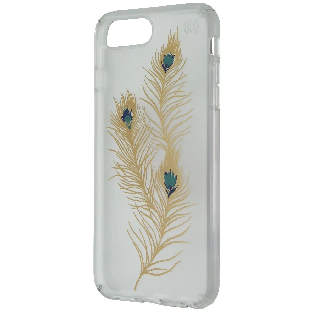 Speck Presidio Clear Print Hybrid Case for iPhone 7 Plus - Clear / Gold Feather
