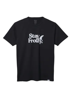 Stay Frothy Repreve® T-Shirt - Black / White