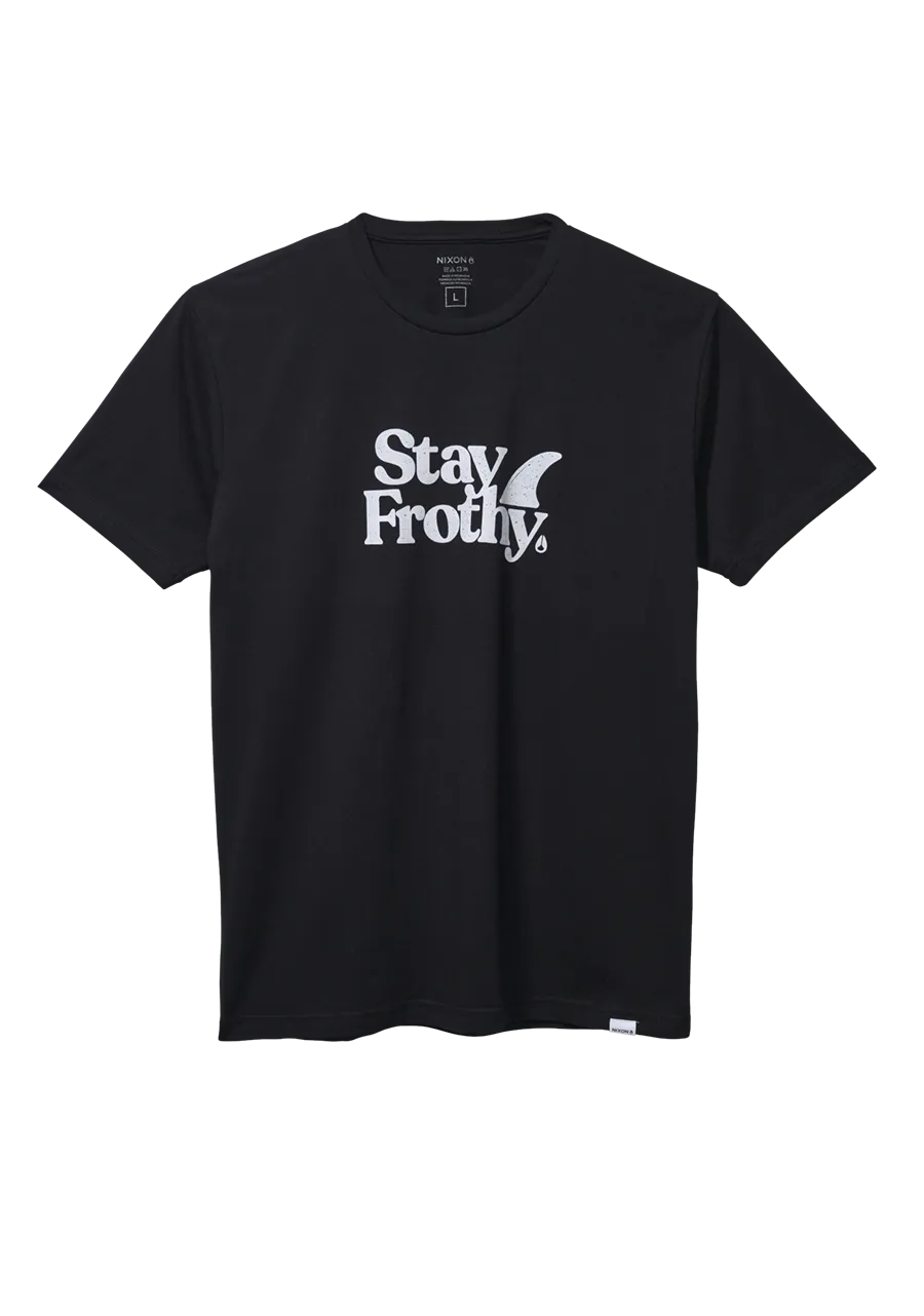 Stay Frothy Repreve® T-Shirt - Black / White