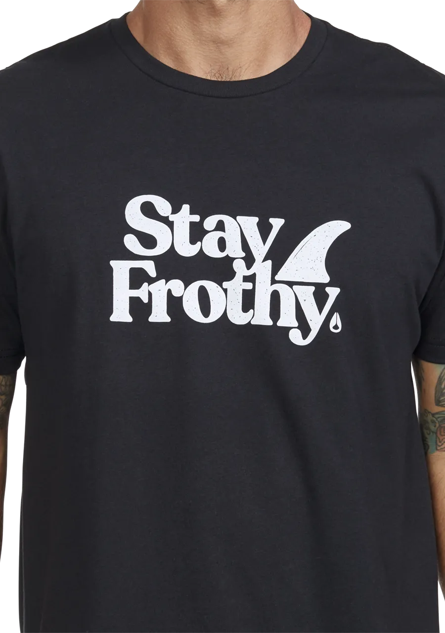 Stay Frothy Repreve® T-Shirt - Black / White