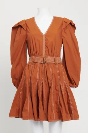 Sumac Orange Corliss Mini Dress