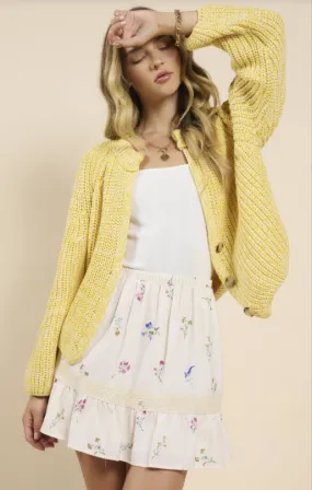 Sunroof Half Buttoned Cardigan