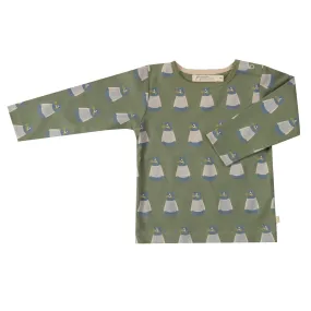 T-shirt- green bear: Size 2-3Y