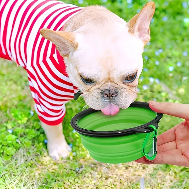 TravelFriendly Pet Food Bowl Collapsible  Resilient Dish for Pets