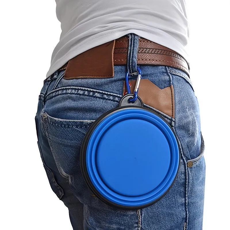 TravelFriendly Pet Food Bowl Collapsible  Resilient Dish for Pets