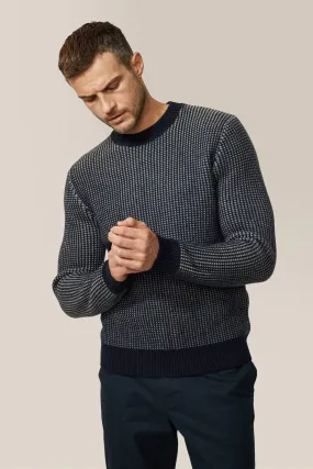 Two-Tone Crew Sweater | Merino Wool
