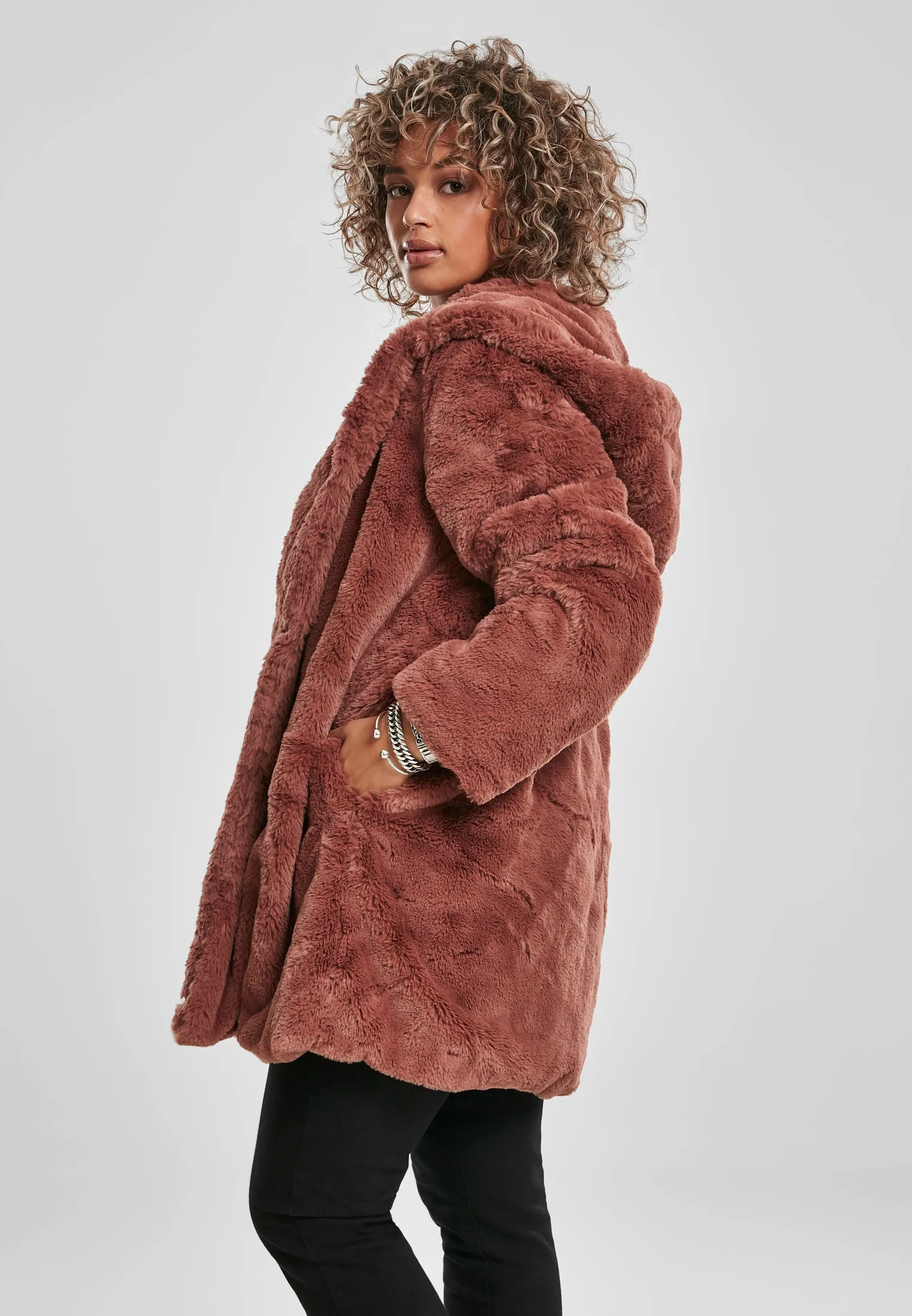 UC Hooded Teddy Coat