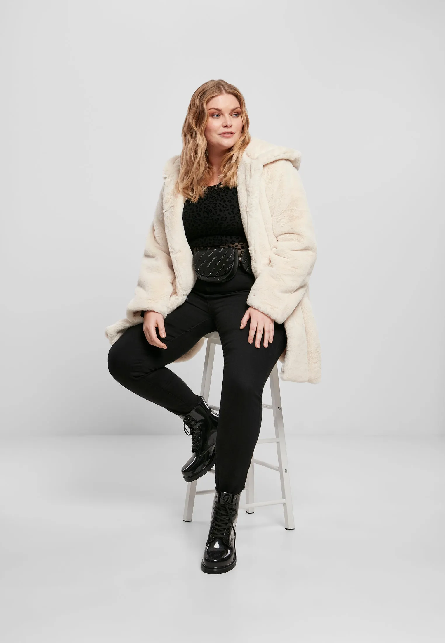 UC Hooded Teddy Coat