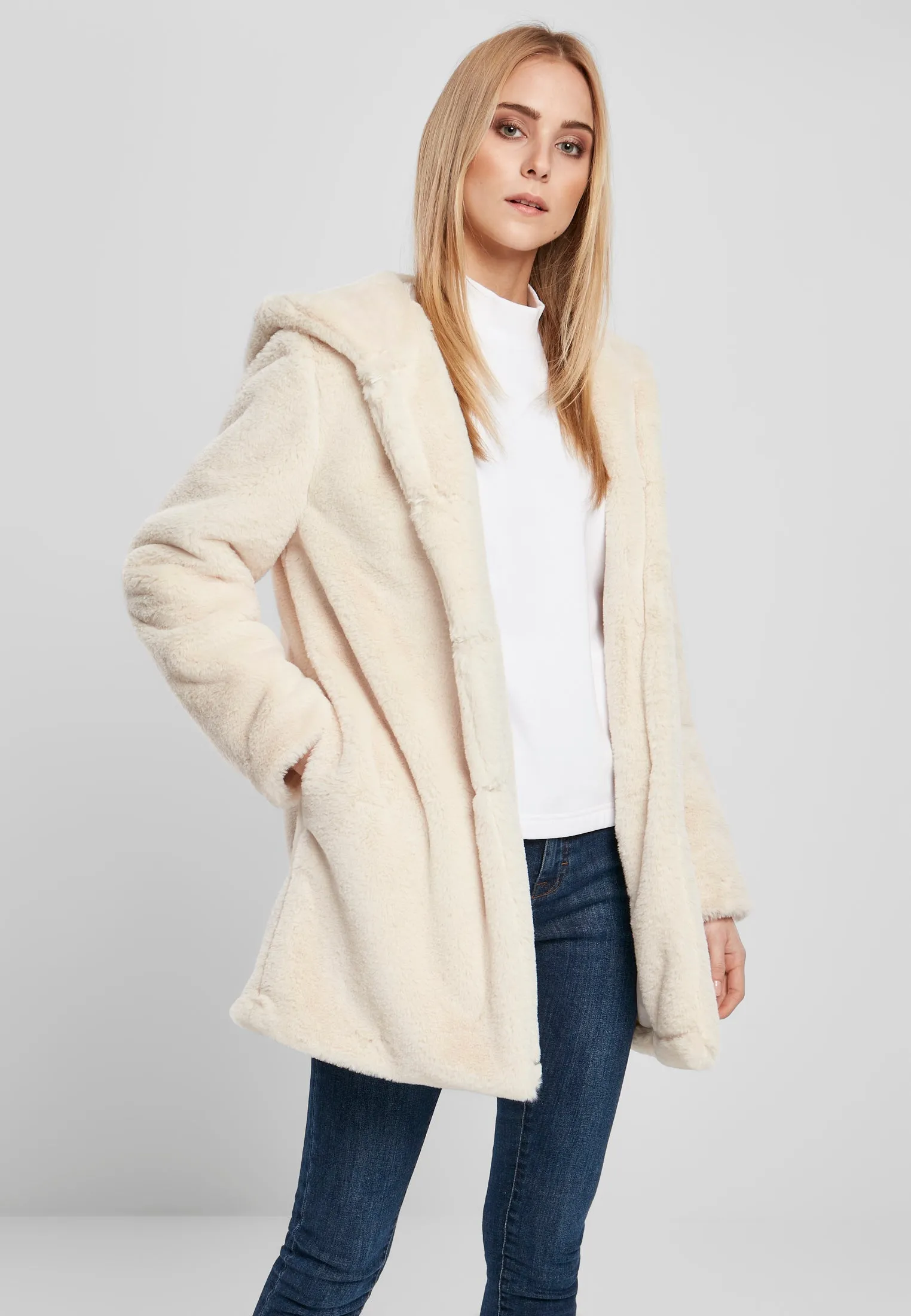 UC Hooded Teddy Coat