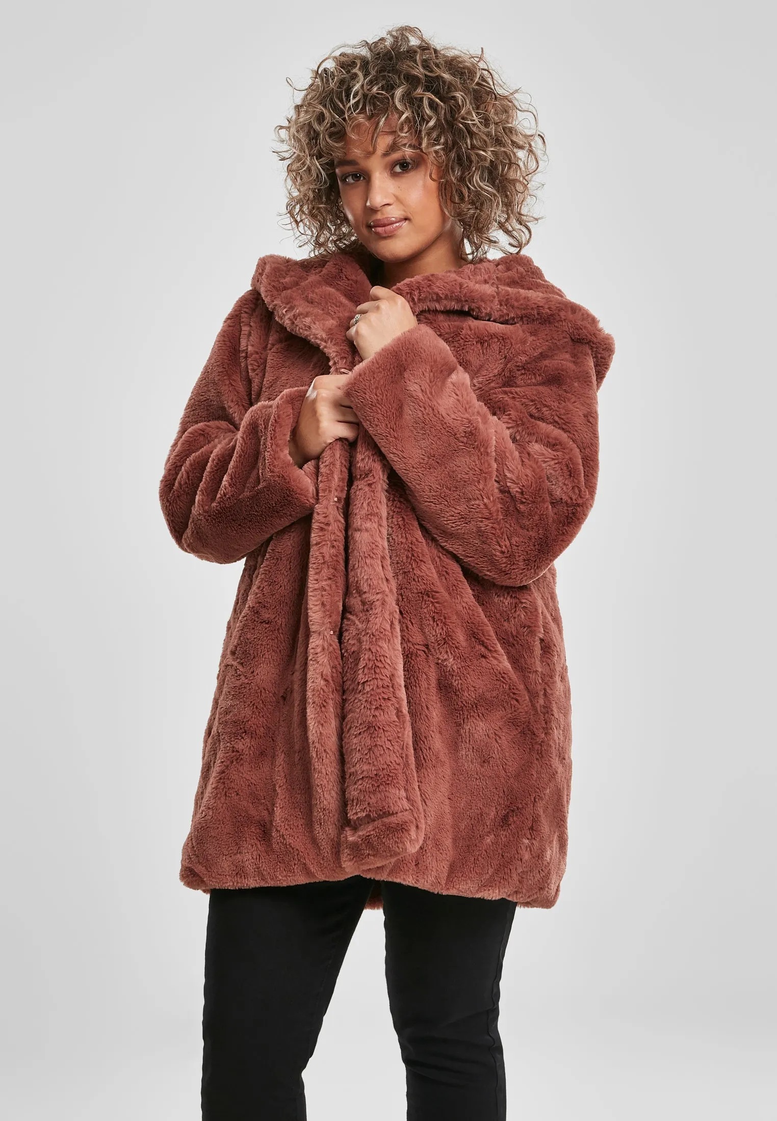 UC Hooded Teddy Coat