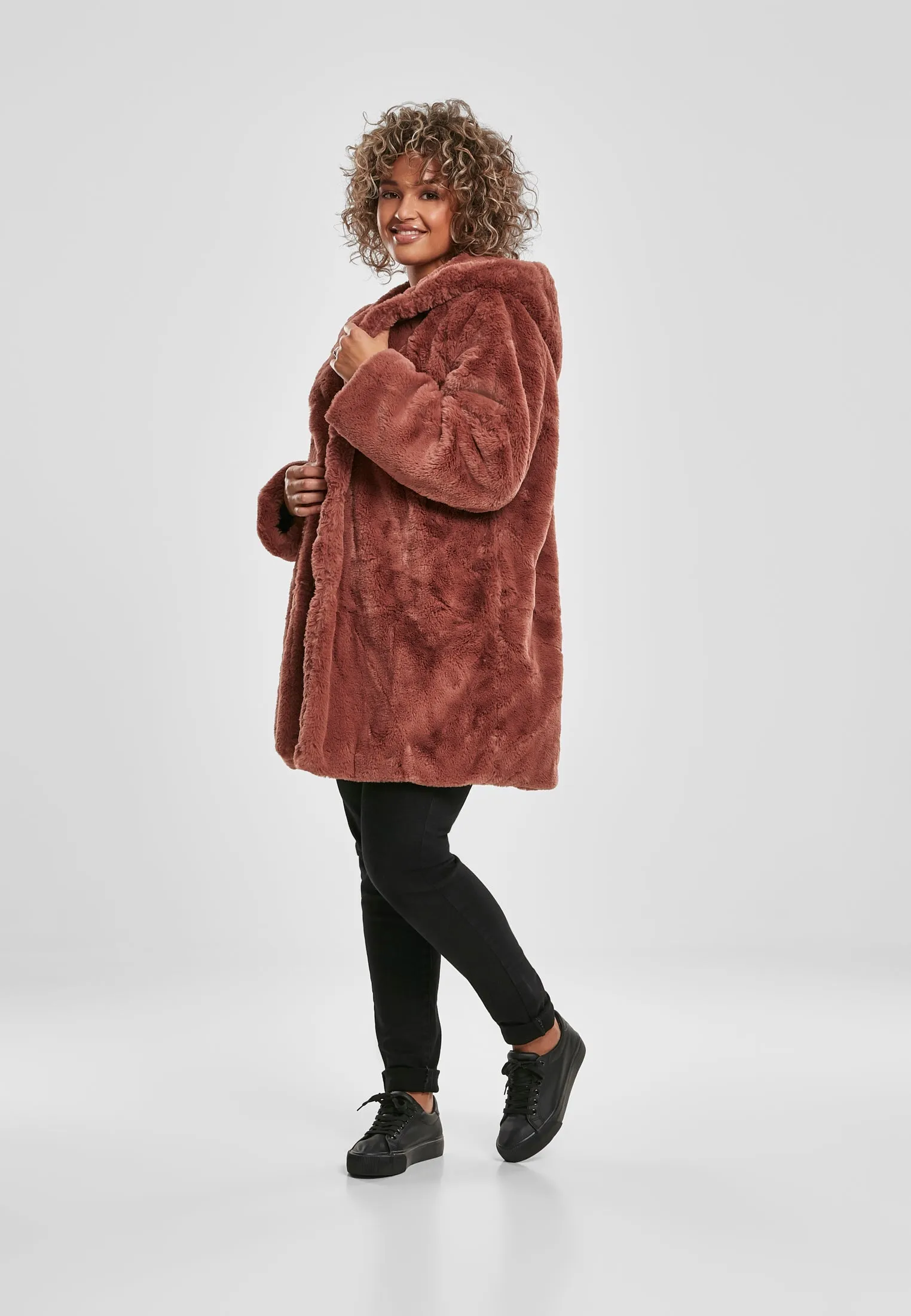 UC Hooded Teddy Coat