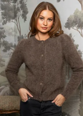 Ulla Mohair Cardigan Taupe