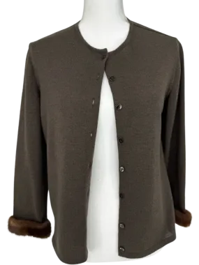 Valentino Fur Trimmed Cardigan