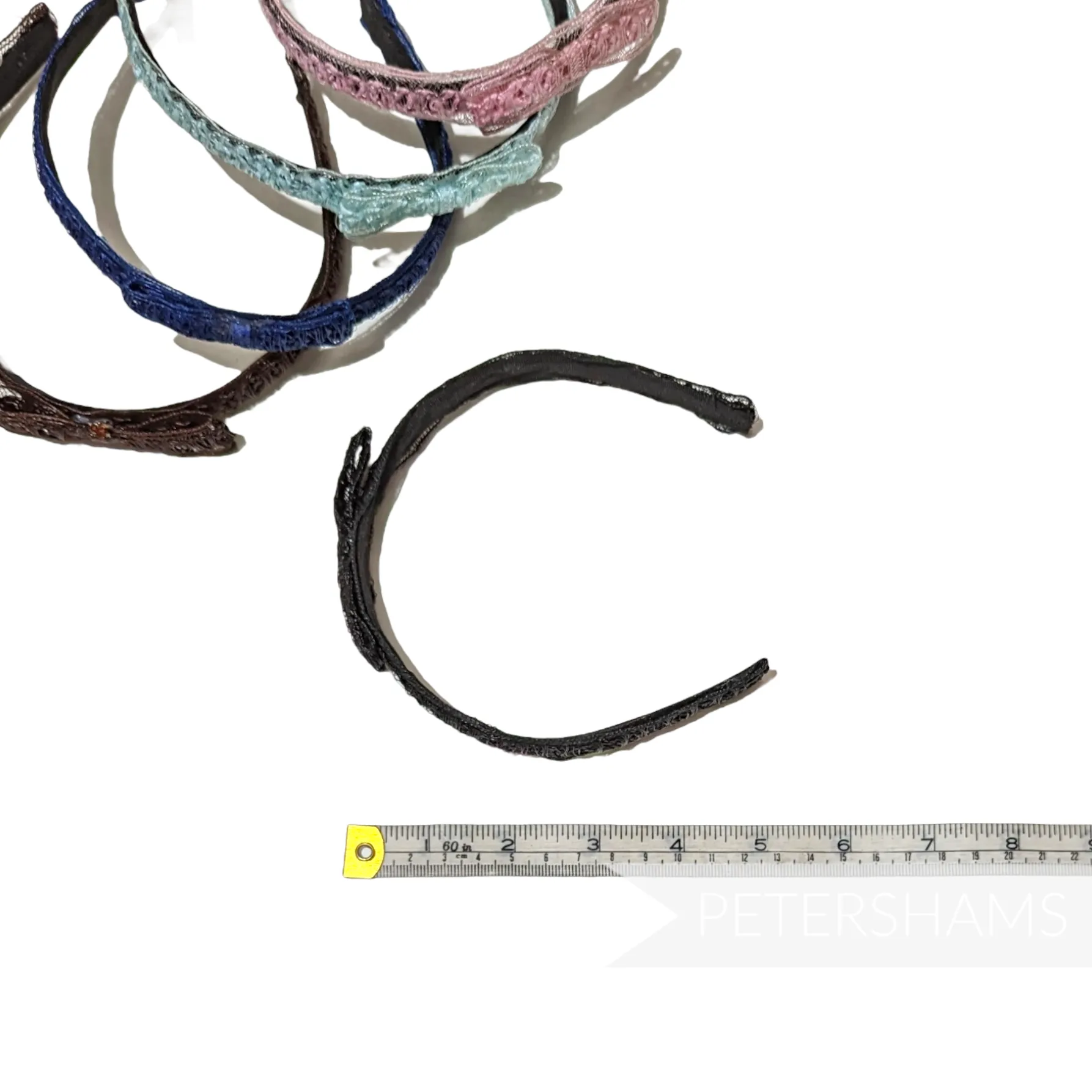 Vintage 1960's Laminated Raffia Crin Braid Headband