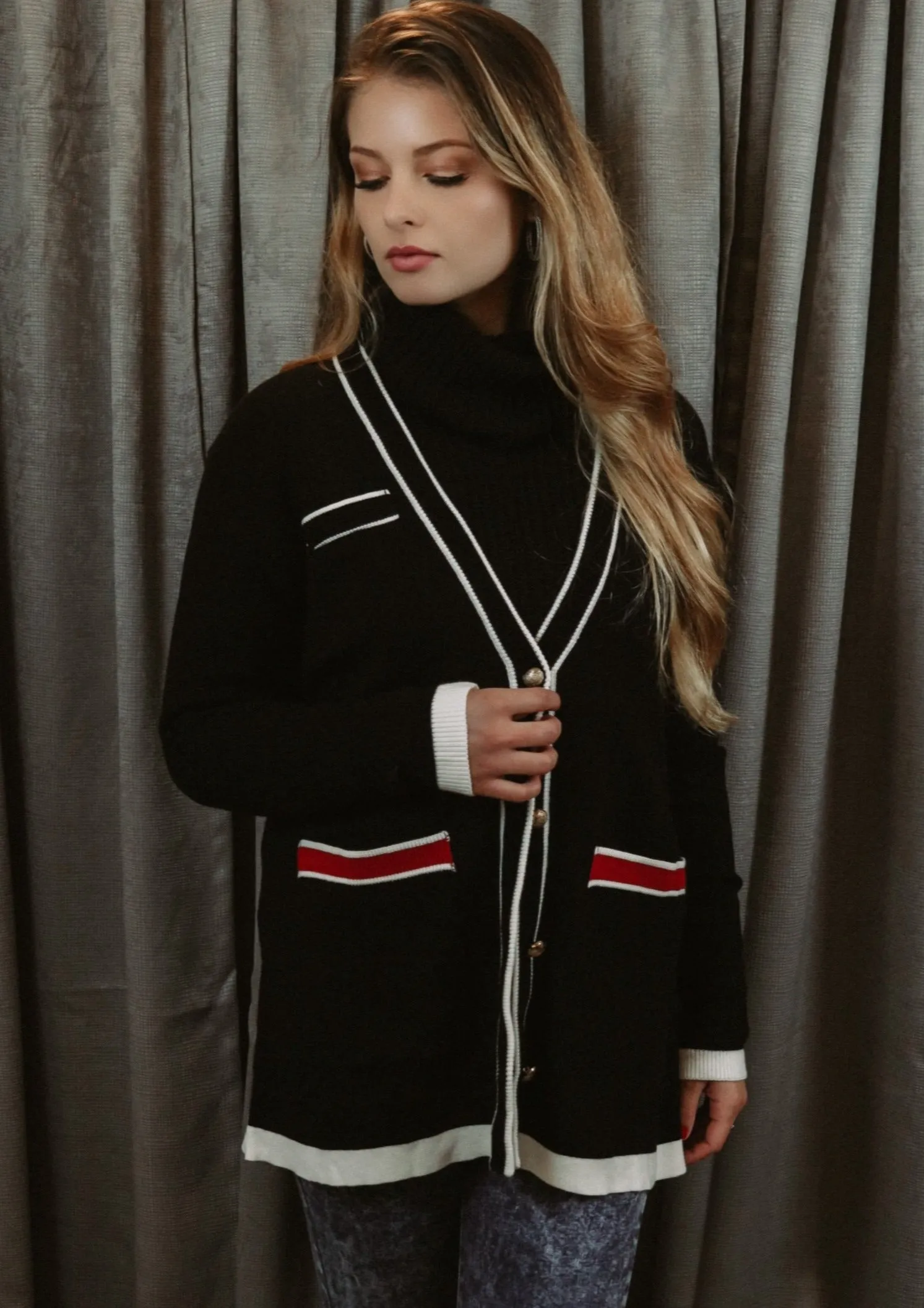 Vivian Black Cardigan