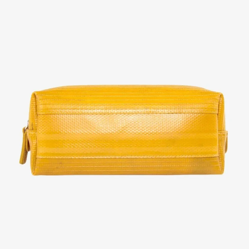 Washbag Medium - Black with Yellow Trim