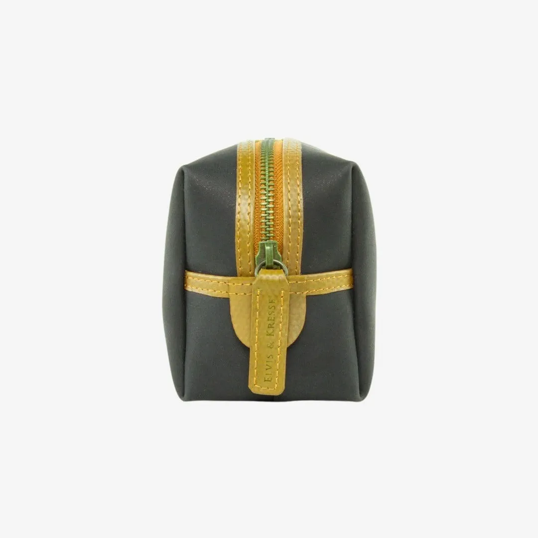 Washbag Medium - Black with Yellow Trim