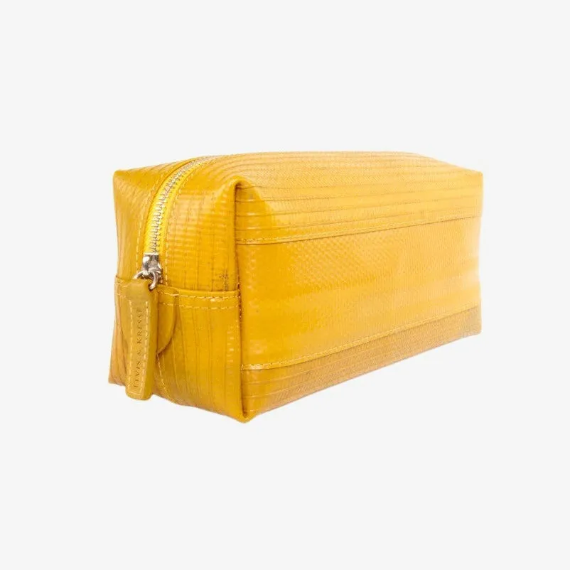 Washbag Medium - Black with Yellow Trim