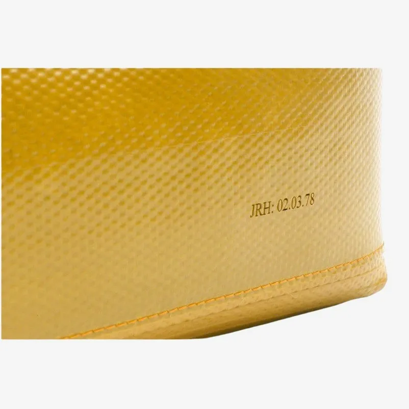 Washbag Medium - Black with Yellow Trim