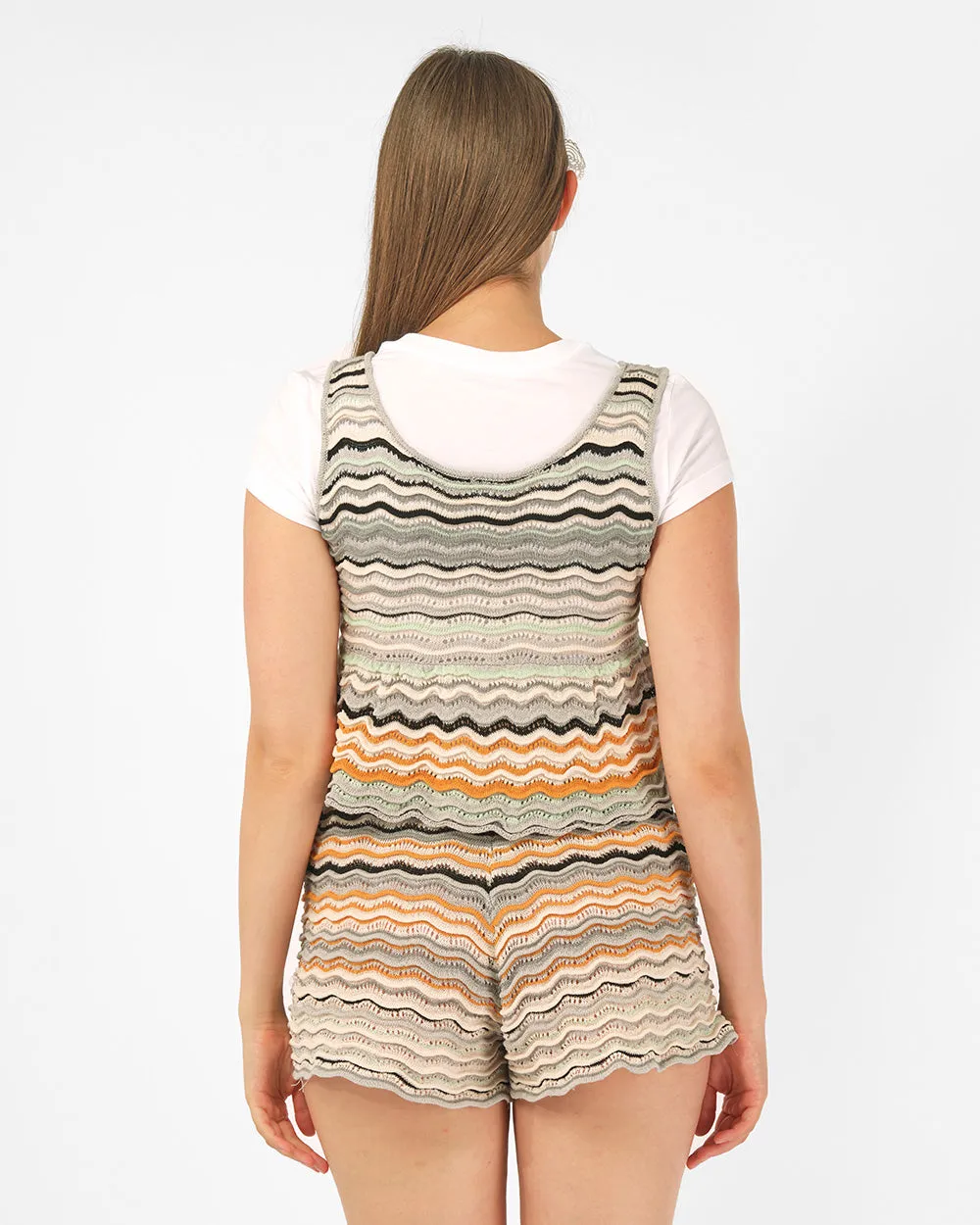 WAVE KNIT VEST TOP
