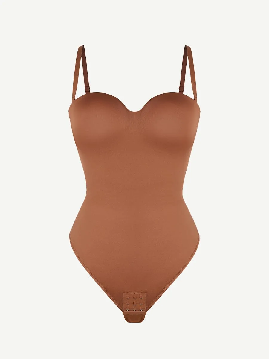Wholesale One-Piece Underwire Strap Removable Waist And Abdomen Shaping Thong Bodysuit